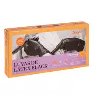 LUVA PROART LATEX PRETA C/10 G