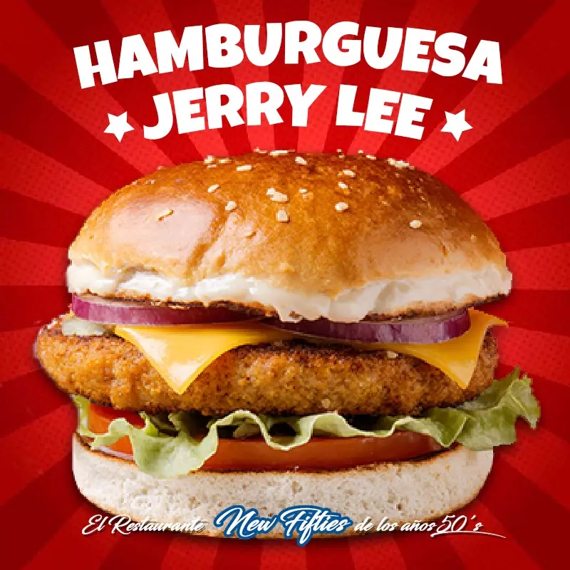 Jerry Lee Hamburguesa de Pollo