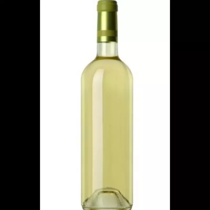 Botella de vino blanco