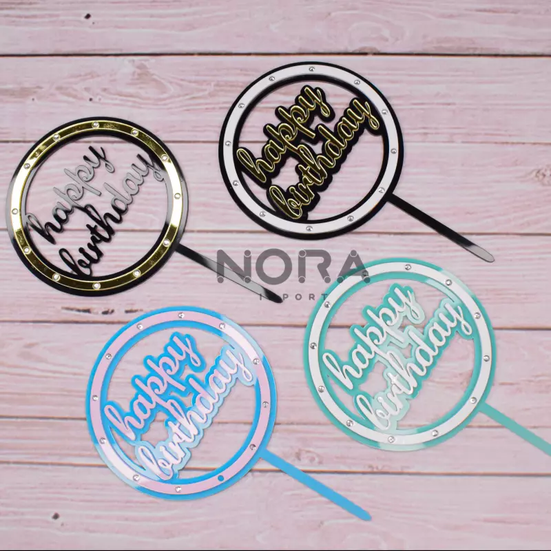 Cake topper doble 3D HB