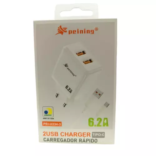 CARREGADOR TIPO-C PEINING PEI-U234-3