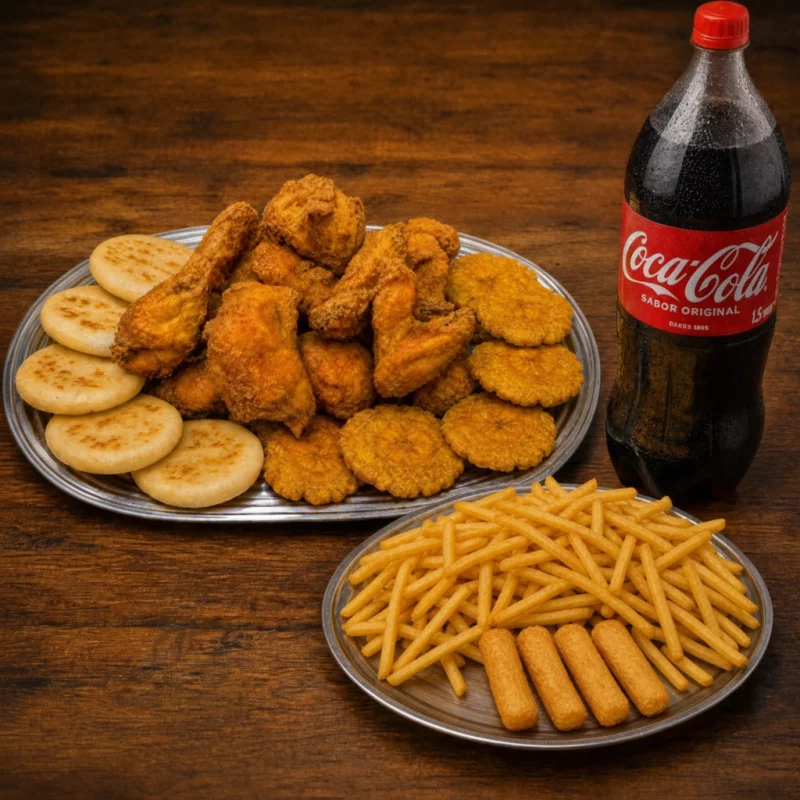 1 1/2 POLLO BROASTER COMBO