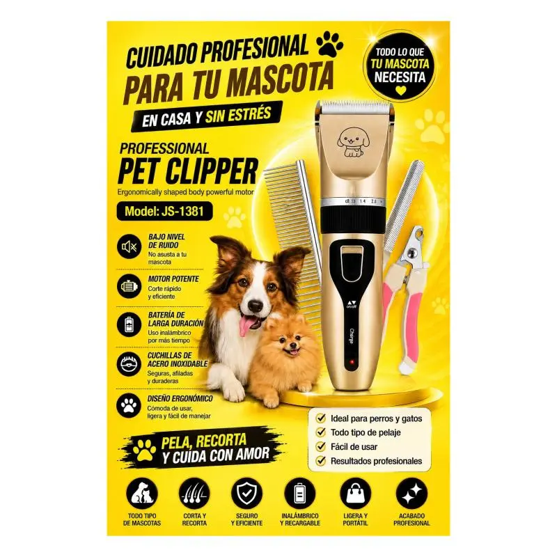 🌟MAQUINA DE MASCOTA CON ACCESORIO🌟