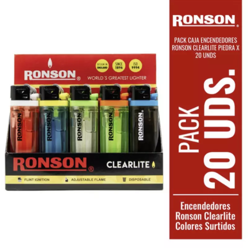 Pack encendedor Ronson 20unidades