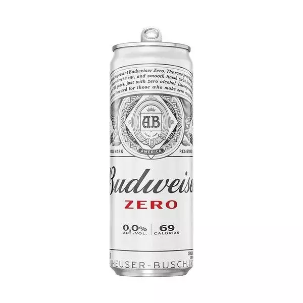 Cerveja Budweiser lata 350ml ZERO
