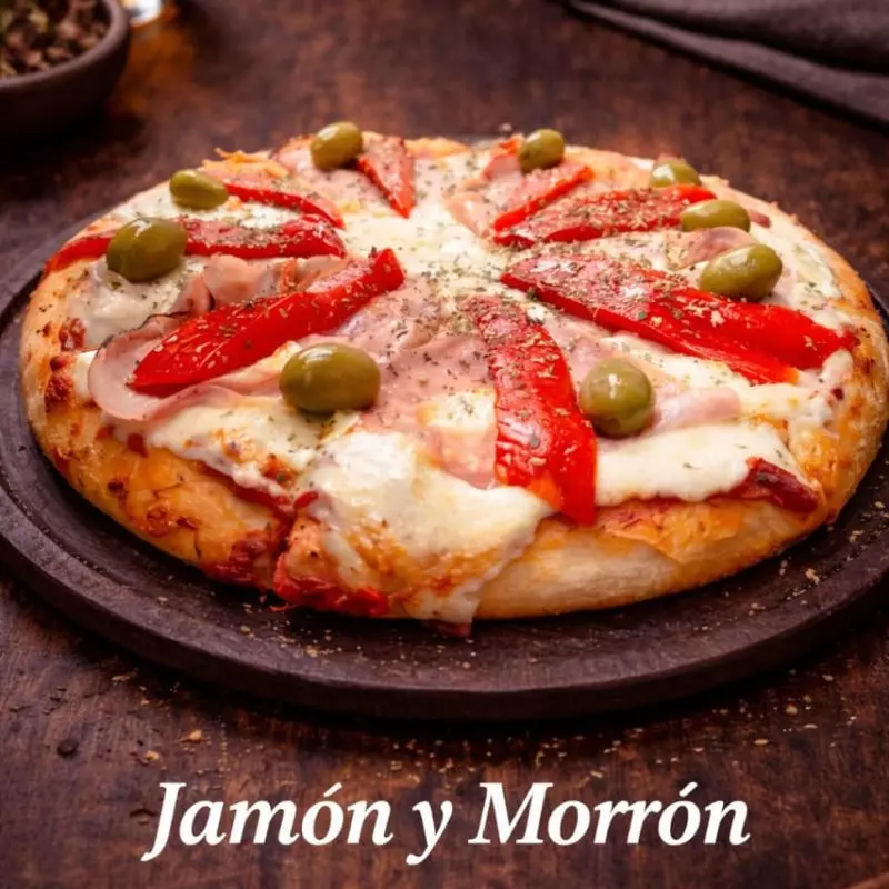 Jamón y morrón