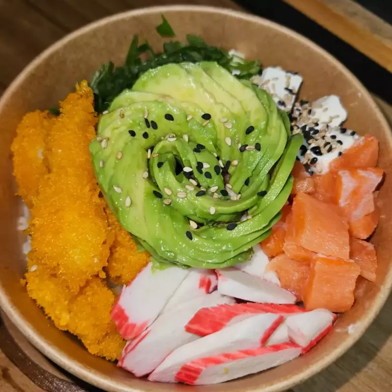 Gohan Sake salmón-camarón