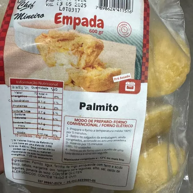 EMPADA DE PALMITO