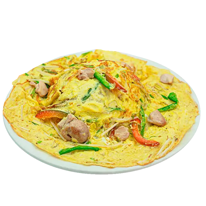 M28-Tortilla c/ pollo verd.+chaufa