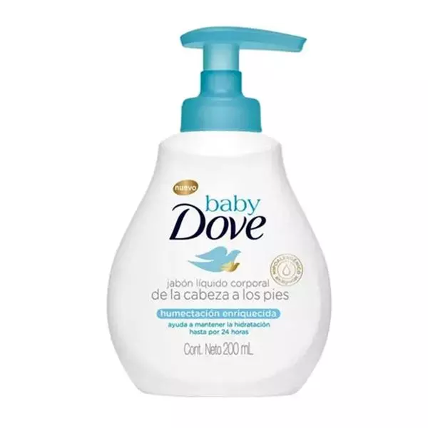 Dove Baby Jabón Liq. Corp x 200 ml.