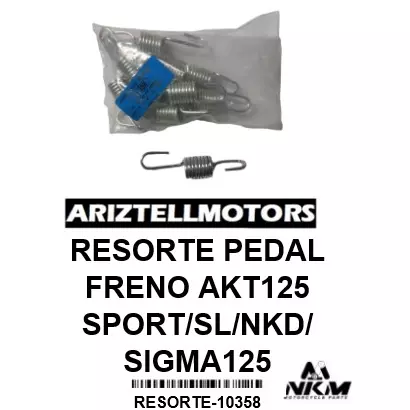 RESORTE PEDAL FRENO AKT125 SPORT/SL
