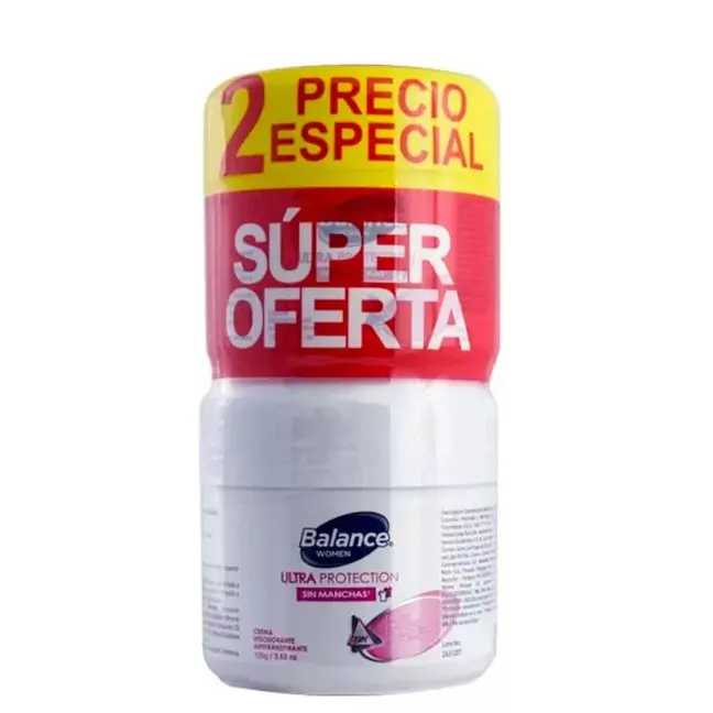 2 Desod. Balance Crema x 100c/u