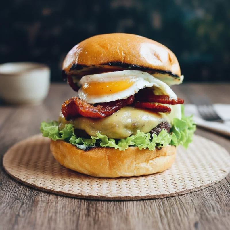 Burger eggs CALABRESA+FRITIS+ BEBIDA