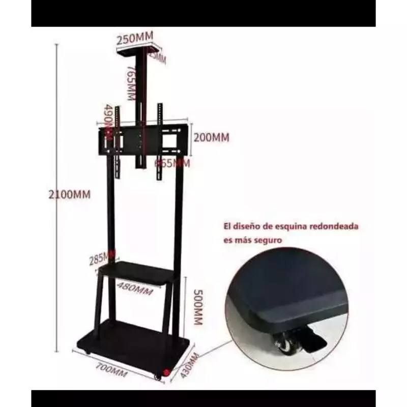 ✨️SOPORTE PEDESTAL CON RUEDA M-2✨️