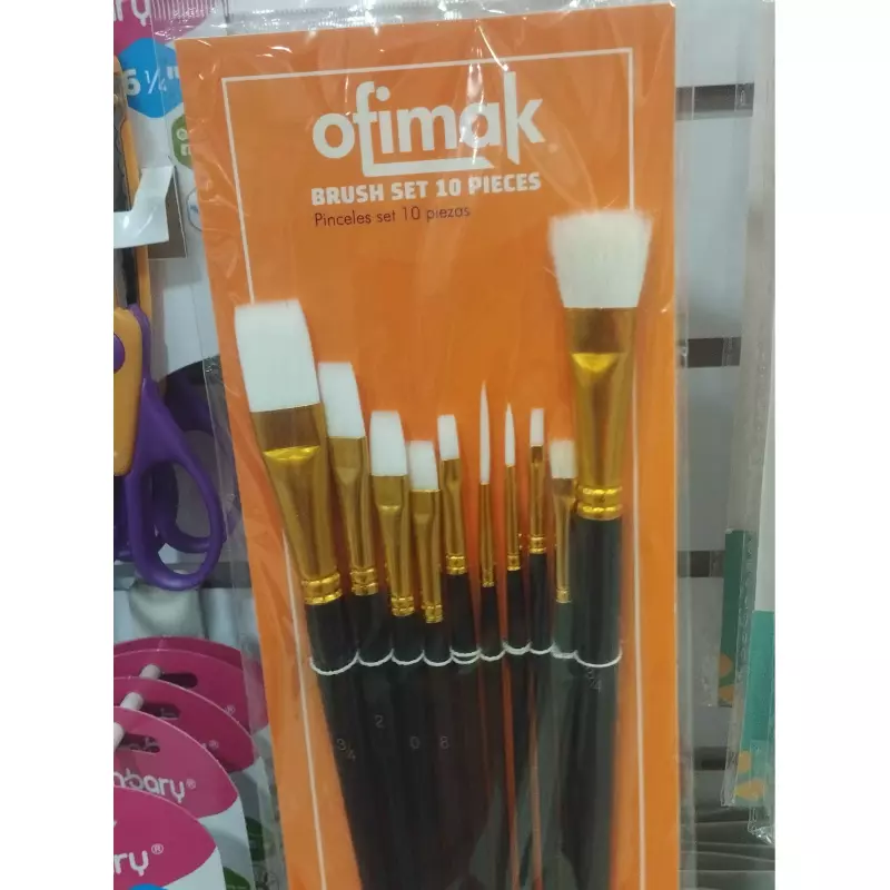 Set de 10 pinceles ofimak