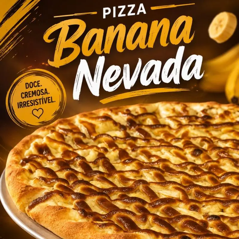 Pizza de Banana Nevada