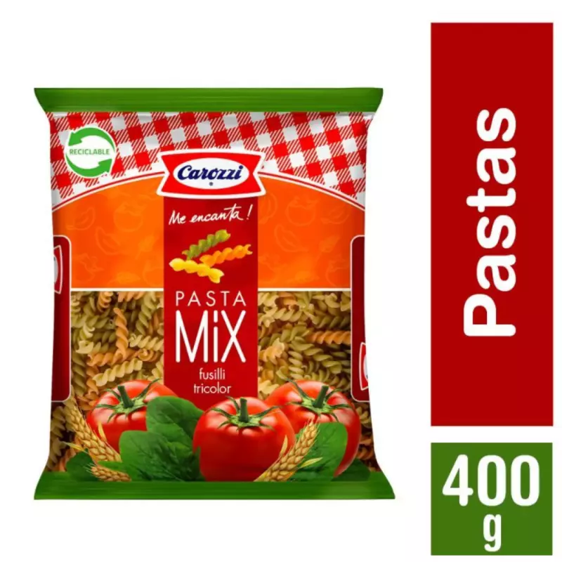 Espirales tricolor Carozzi 400grs