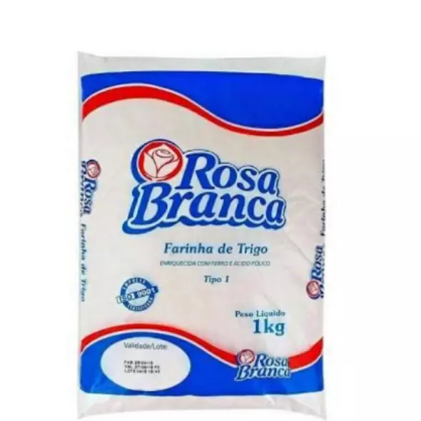 Farinha de trigo rosa branca 1 kg