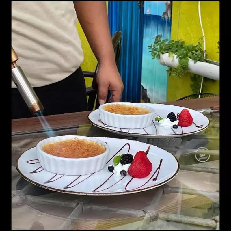 Creme brulée de maracuyá