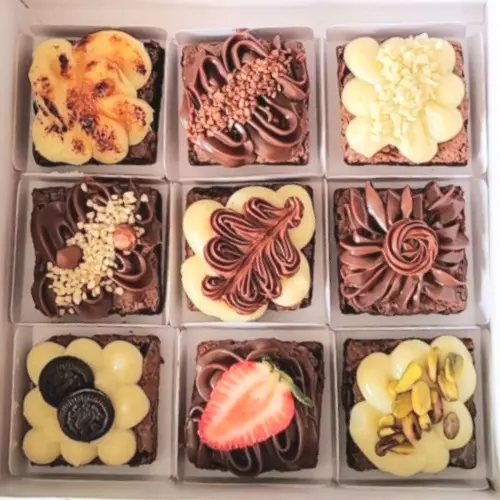 Monte sua caixa de brownie/9 unidade