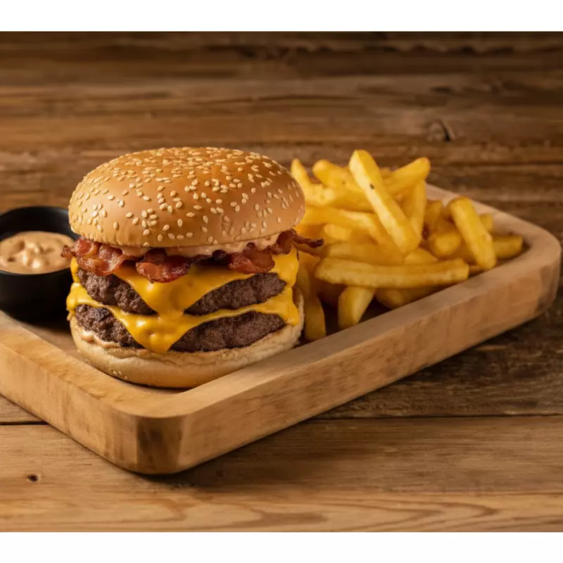 Hamburguesa Doble con cheddar