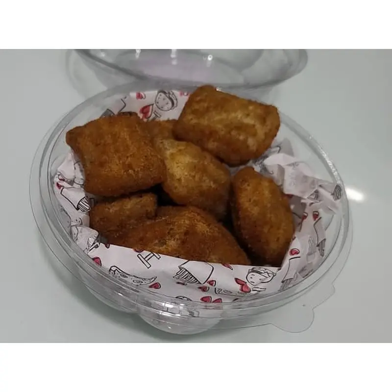 Risoles presunto e queijo no pote