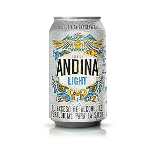 Cerveza andina light lata x 330 ml