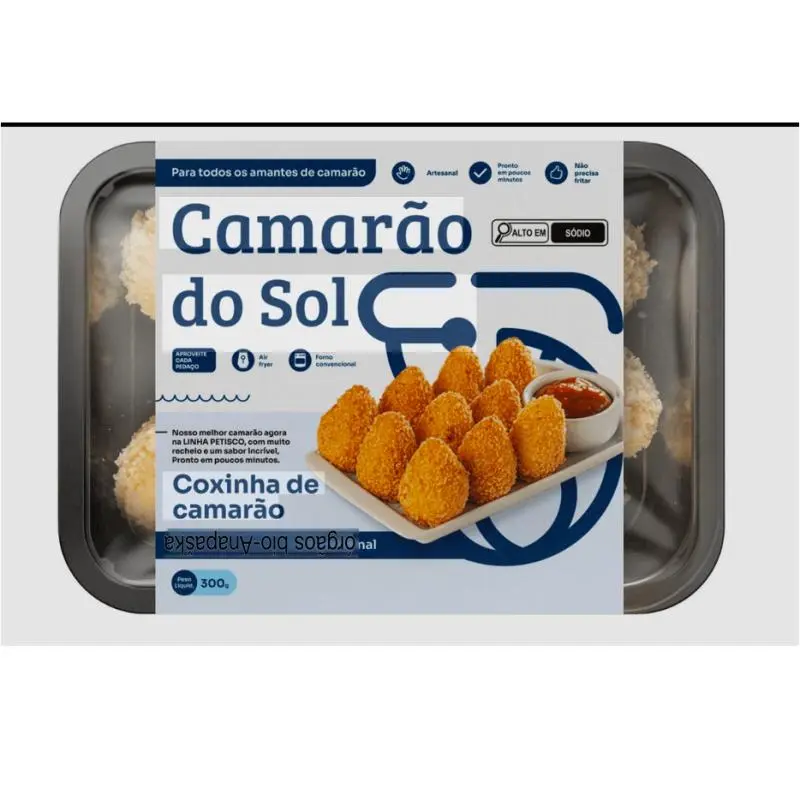 Coxinha de camarão com catupiry