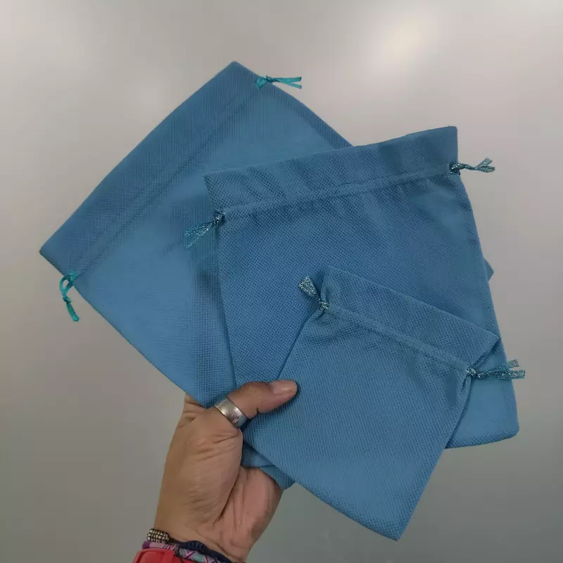 Bolsa Tela Ecológica Azul Claro