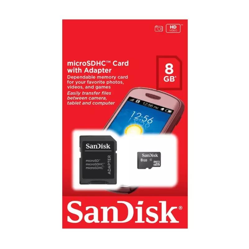 CARTAO DE MEMORIA SANDISK 8GB