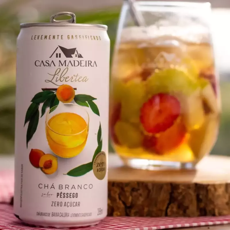 Chá Branco com Pêssego Gaseficado