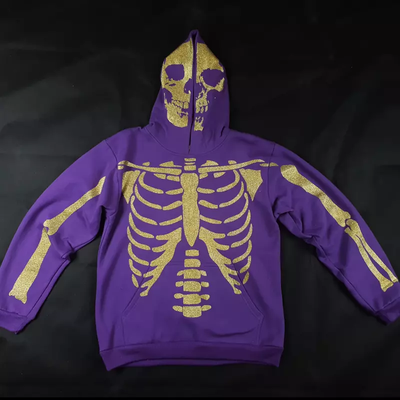 SKELETON MORADO/DORADO TALLA S