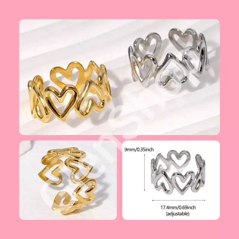 Anillo con corazones 281185