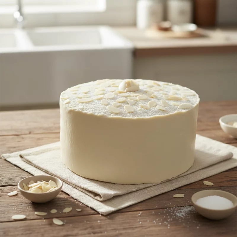 Tarta de Almendras y Chocolate Blanco