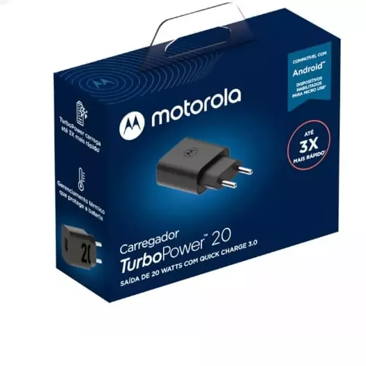 Carregador Motorola 20w turbo