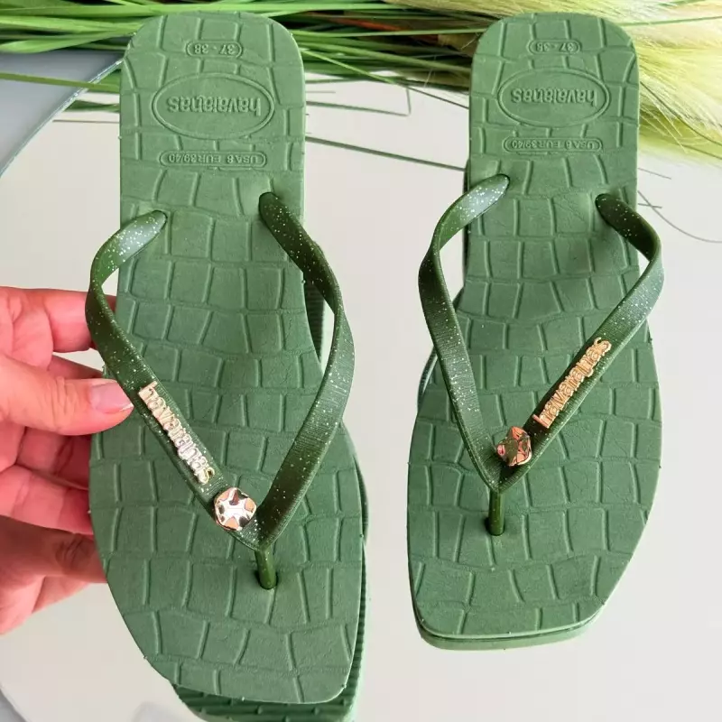 Fem ping croco verde militar