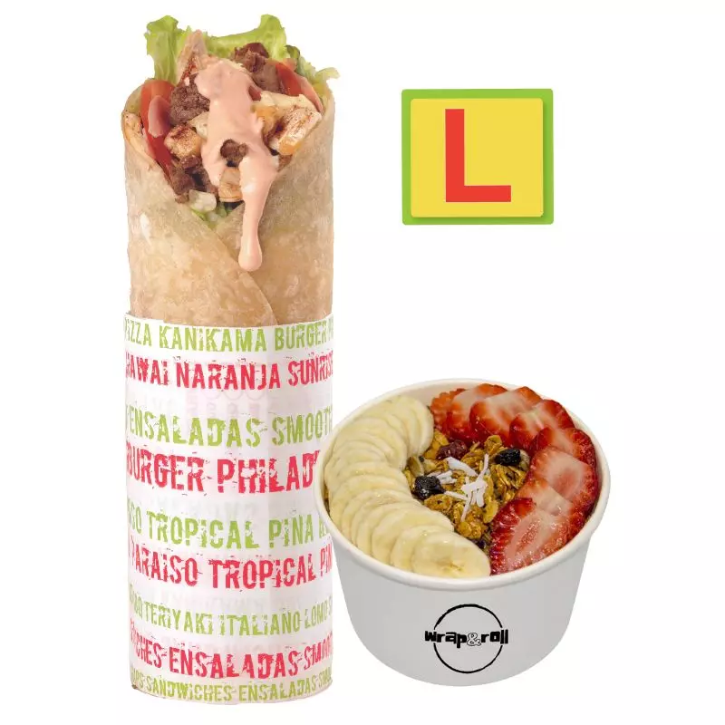 Wrap L + Smoothie Bowl
