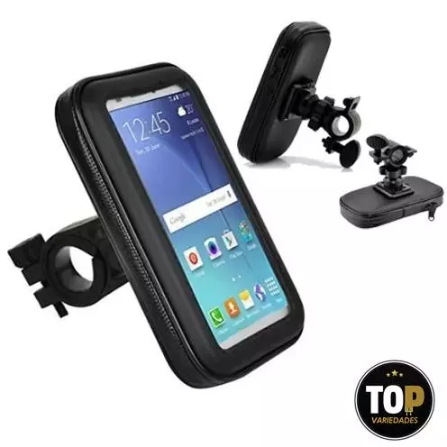 Suporte Com Case E USB Para Moto/Bike