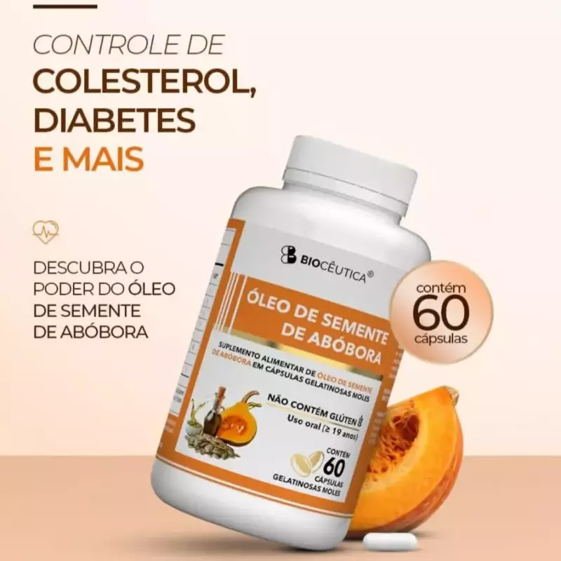 Cápsulas Óleo Semente de Abóbora