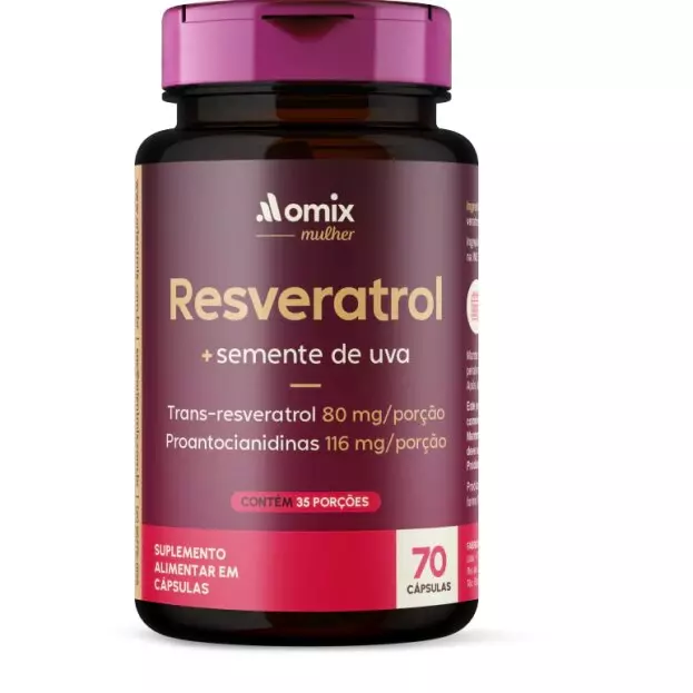 Resveratrol + Semente de Uva- 70Cáps