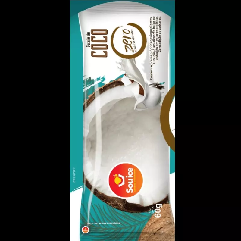 Picolé Coco  Zero Açúcar