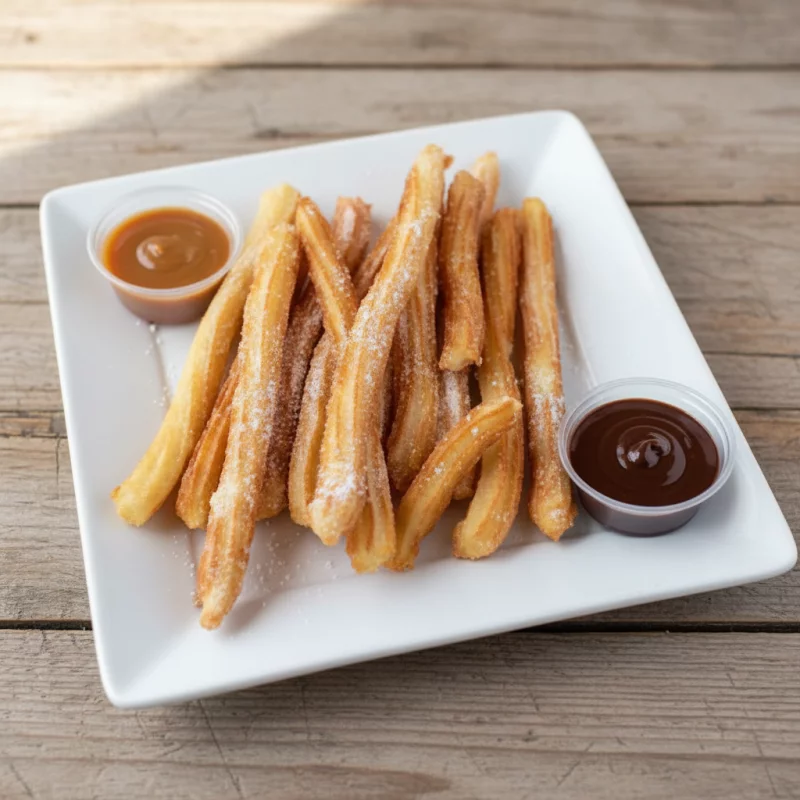 10 churros espanhol Doce de Leite