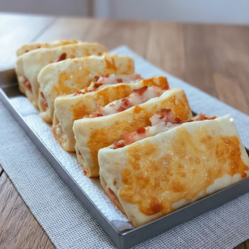 Pão Pizza Presunto com queijo