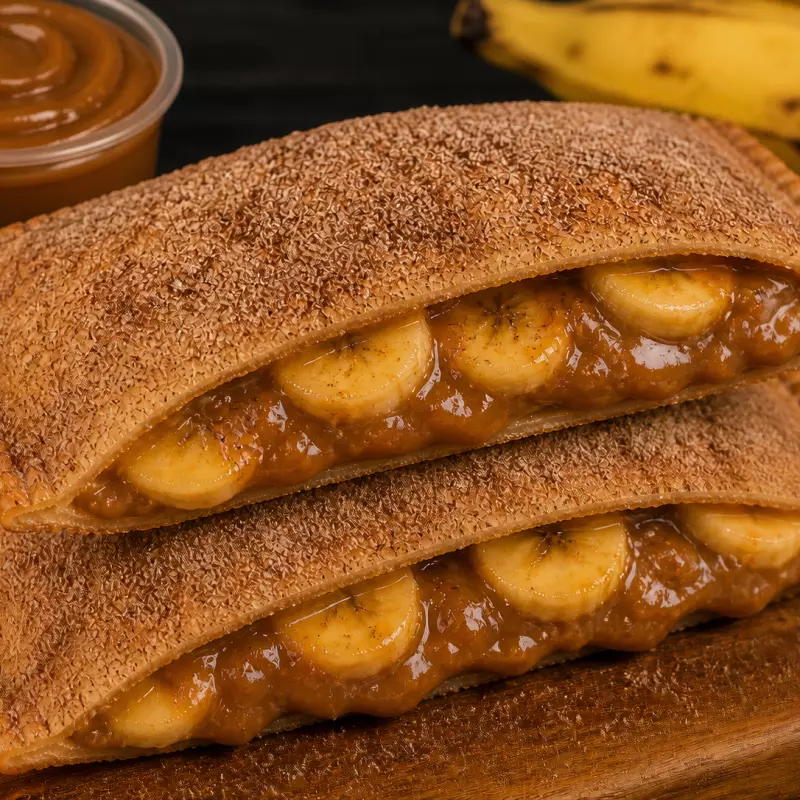 Pastel de Doce de Leite com Banana
