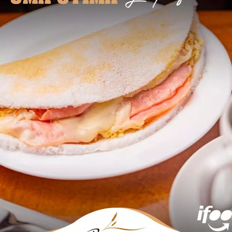 Crepioca de peito de Peru