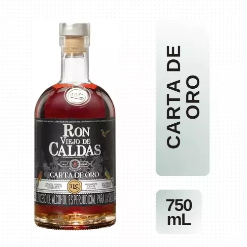 Botella Ron Caldas 8 años