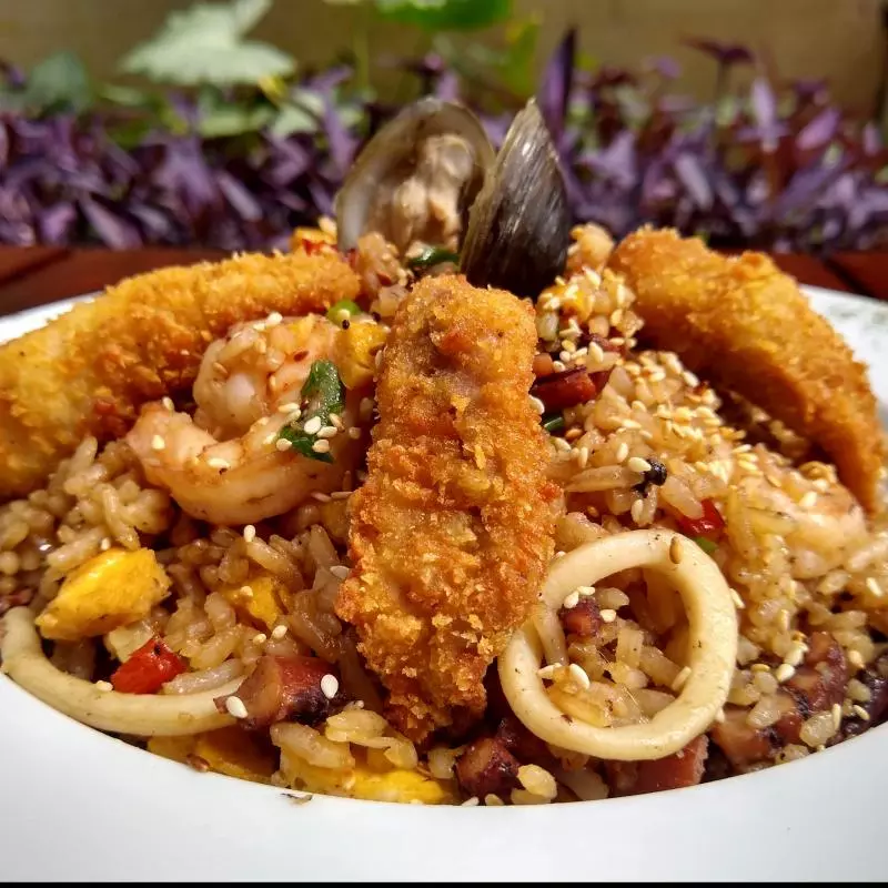 Arroz Chaufa De Mariscos