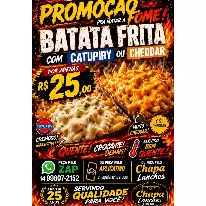 Porção de batata frita