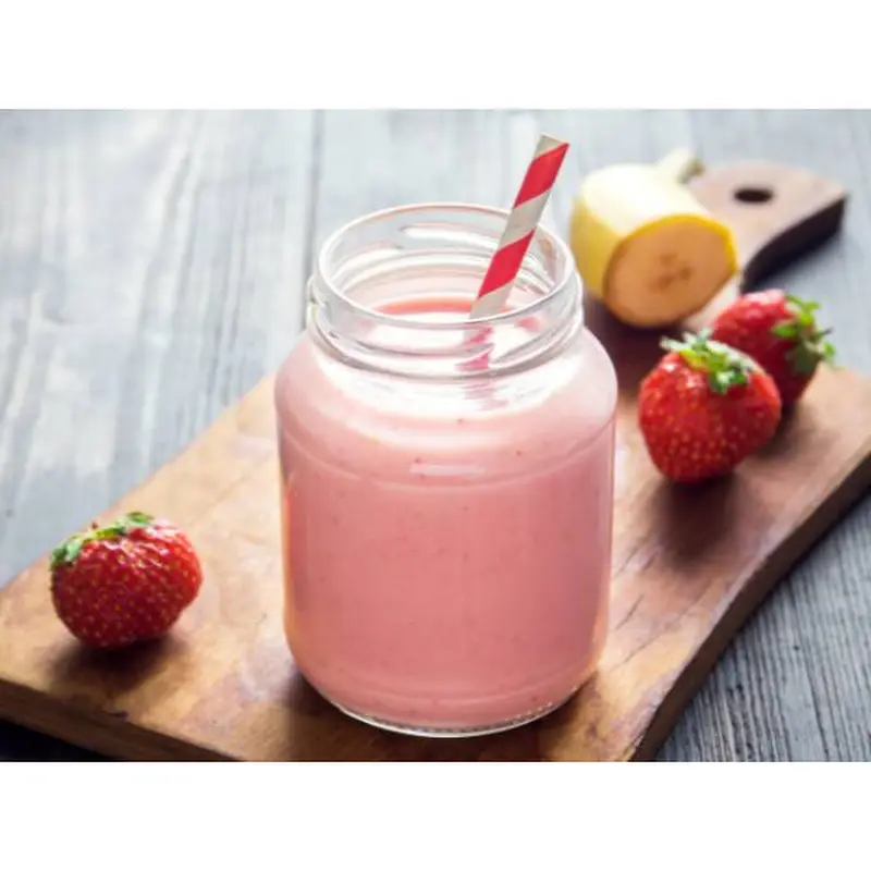 Vitamina de Morango ao Leite 500 ml
