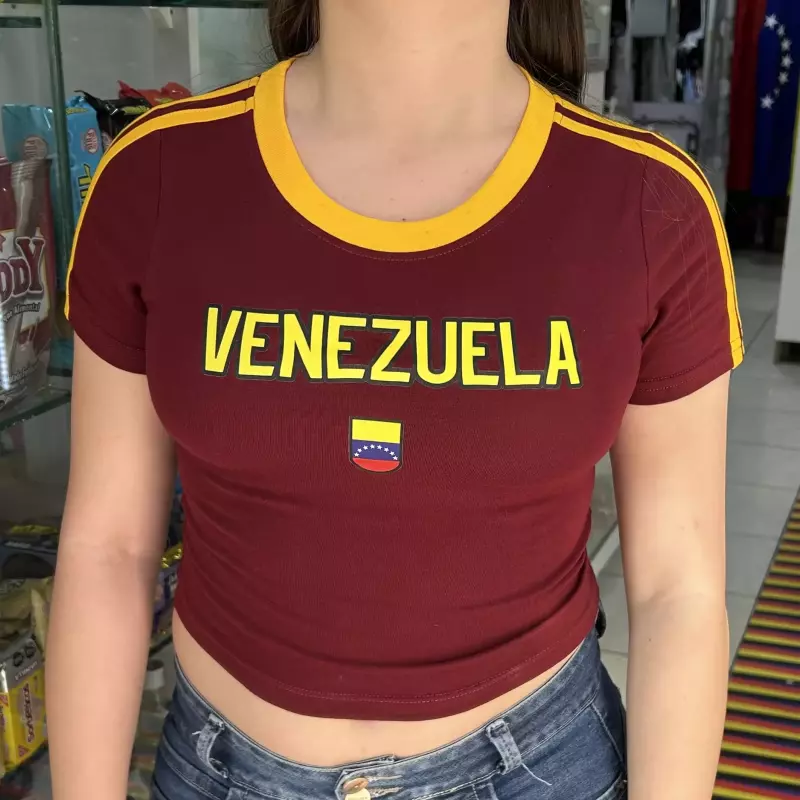Crop top Vinotinto
